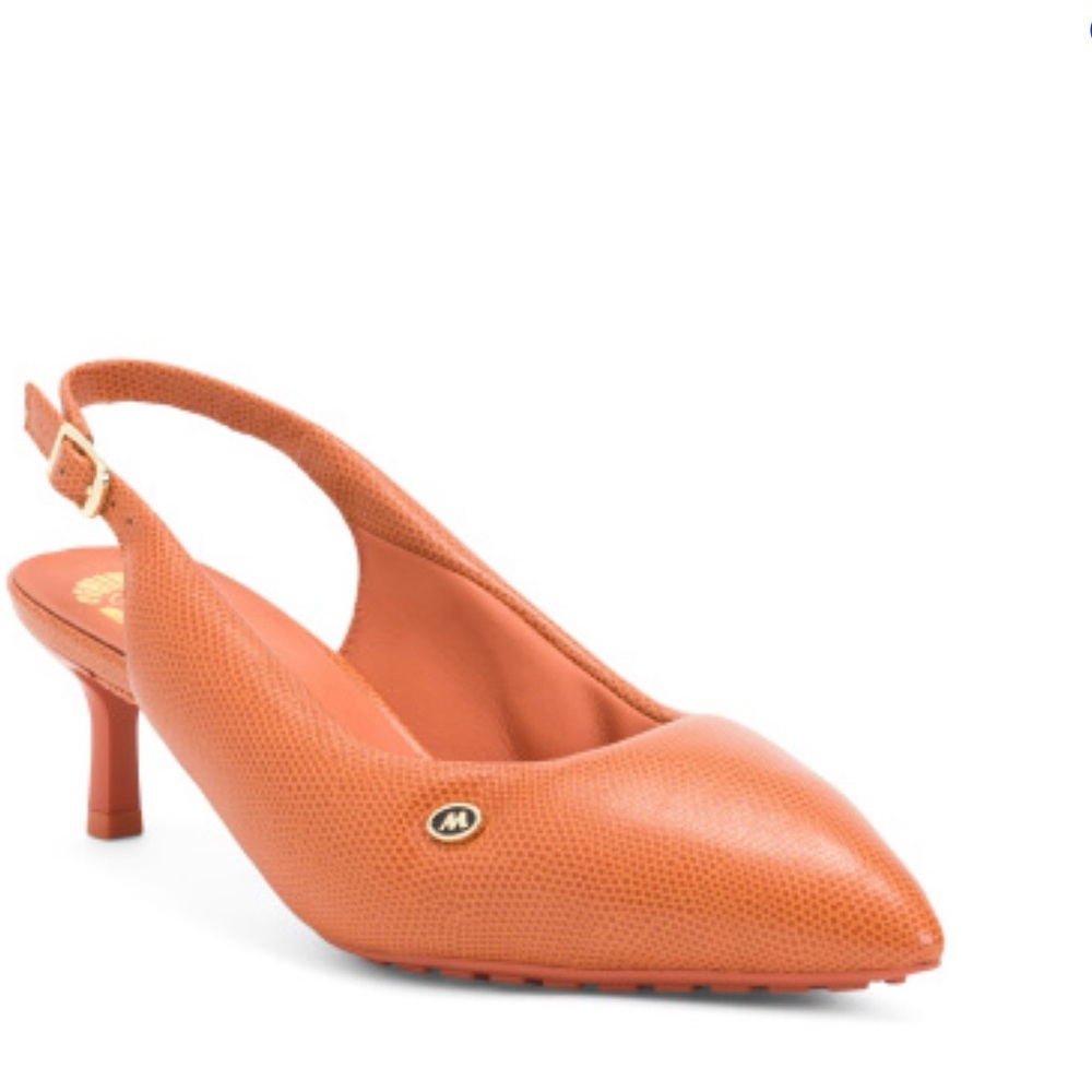 Clarks x Martine Rose puffy orange sling backs size 9 NWB